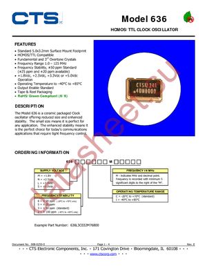 636L3C048M00000 datasheet  